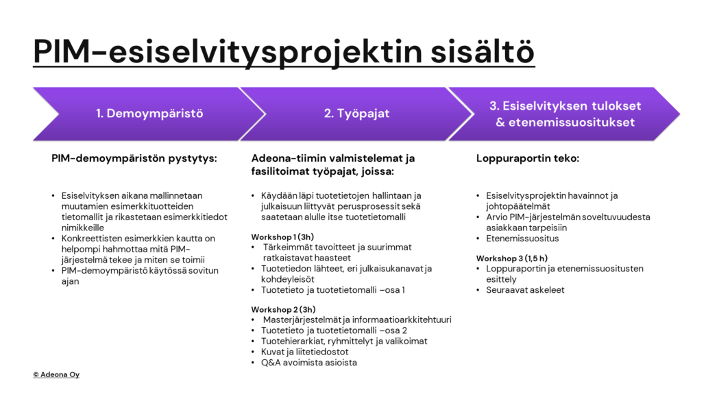 PIM-esiselvitys kartoittaa tarpeet ja hyödyt